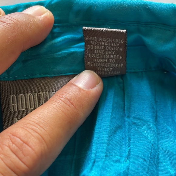 Additions By Chico's Long Sleeve Blouse Botton Down Size Med (1) - Picture 5 of 5